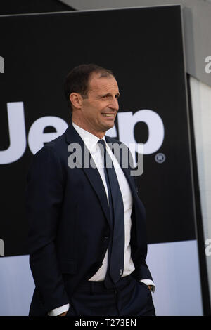 Turin, Italie. 30Th Mar, 2019. Allegri pendant la partie de football SeriaA Italia Juventus Vs Empoli : Crédit Photo Agency indépendante/Alamy Live News Banque D'Images