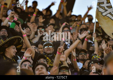 San Jose, Californie, USA. 30Th Mar, 2019. Il y avait une forte représentation de Los Angeles FC fans au jeu entre la MLS Los Angeles et le FC San Jose Earthquakes chez Avaya Stadium à San Jose, Californie. Chris Brown/CSM/Alamy Live News Banque D'Images