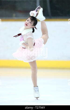 Kyoto, Japon. 30Th Mar, 2019. Sara Honda, 30 mars 2019 - Patinage Artistique : Tous les novices du Kansai de patinage artistique 2019 Novice A1 féministe de patinage libre à Kyoto, Japon. Credit : Naoki Nishimura/AFLO SPORT/Alamy Live News Banque D'Images