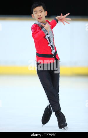 Kyoto, Japon. 30Th Mar, 2019. Nobuyoshi Oda, 30 mars 2019 - Patinage Artistique : Tous les novices du Kansai de patinage artistique 2019 Novice A1 Men's patinage libre à Kyoto, Japon. Credit : Naoki Nishimura/AFLO SPORT/Alamy Live News Banque D'Images