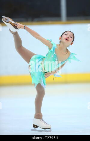 Kyoto, Japon. 30Th Mar, 2019.  ? Sakurako Daimon, le 30 mars 2019 - Patinage Artistique : Tous les novices du Kansai de patinage artistique 2019 Novice A2 féministe de patinage libre à Kyoto, Japon. Credit : Naoki Nishimura/AFLO SPORT/Alamy Live News Banque D'Images