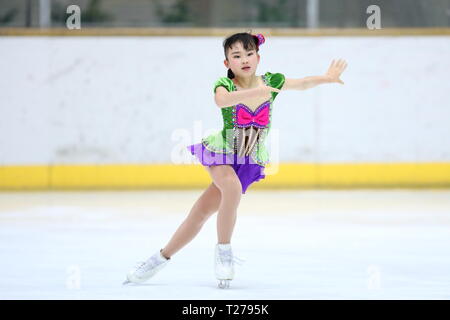 Kyoto, Japon. 30Th Mar, 2019. Miu Tanaka, 30 mars 2019 - Patinage Artistique : Tous les novices du Kansai de patinage artistique 2019 Novice A1 féministe de patinage libre à Kyoto, Japon. Credit : Naoki Nishimura/AFLO SPORT/Alamy Live News Banque D'Images