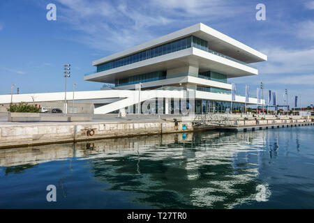 La coupe de l'Amérique Espagne Valence Veles e vents Valence Port, bâtiment par David Chipperfield Banque D'Images