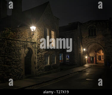 Cathédrale de Durham près de nuit Banque D'Images