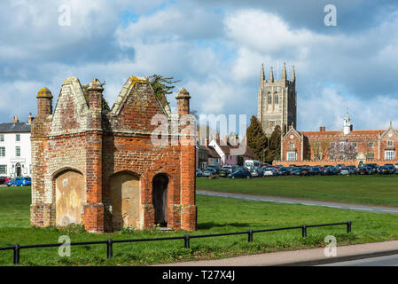 Vestiges de l'ancienne prison au village de Long Melford, Suffolk, East Anglia, Royaume-Uni Banque D'Images