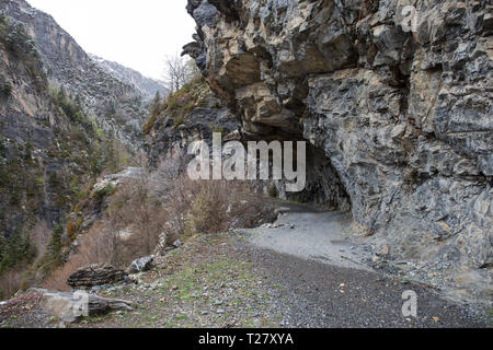 Dans la vallée de Bujaruelo Parc national Ordesa y Monte Perdido, Aragon, Huesca, Espagne. Banque D'Images