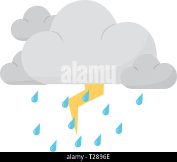 Cartoon icône météo Illustration de Vecteur