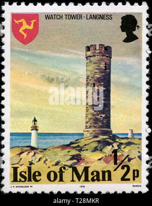 Timbre-poste de l'île de l'homme dans les bâtiments série émise en 1978 Banque D'Images
