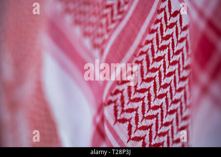 DOHA, QATAR - 22 septembre 2014 : Détail de l'image du Moyen-Orient en keffieh shop Banque D'Images