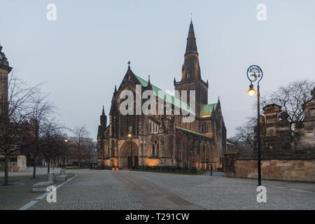 La cathédrale de Glasgow, également connu sous le nom de Kirk Haut Glasgow ou St Kentigern ou la Cathédrale St Mungo's en Ecosse, Royaume-Uni Banque D'Images