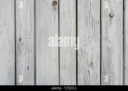 Vieux mur en bois peint en gris texture d'arrière-plan Banque D'Images