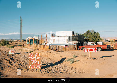 Slab City Art Cadeaux, Slab City, Californie Banque D'Images