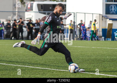 Curitiba, Brésil. Mar 31, 2019. PR - Curitiba - 03/31/2019 - 019 de Paraná, le Coritiba x Paran Clube - Alex Muralha Coritiba Lecteur pendant un match contre Parana Clube au stade Couto Pereira pour le championnat de l'État en 2019. Photo : Gabriel Machado/AGIF : Crédit AGIF/Alamy Live News Banque D'Images