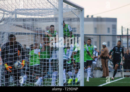 Curitiba, Brésil. Mar 31, 2019. PR - Curitiba - 03/31/2019 - 019 de Paraná, le Coritiba x Paran Clube - Rodrig le Coritiba player célèbre son but au cours d'un match contre le Parana Clube au stade Couto Pereira pour le championnat de l'état en 2019. Photo : Gabriel Machado/AGIF : Crédit AGIF/Alamy Live News Banque D'Images