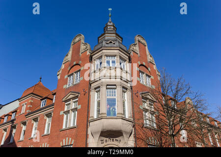 Façade du bâtiment du bureau de poste historique à Lippstadt, Allemagne Banque D'Images