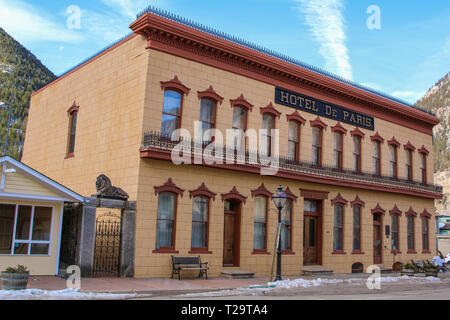 Bâtiments historiques de Georgetown Colorado Banque D'Images