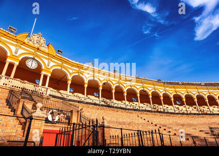 Arènes de la Maestranza de Séville, Andalousie, Espagne Banque D'Images