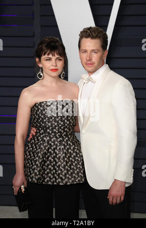 Vanity Fair Oscar Party au Wallis Annenberg Center for the Performing Arts le 24 février 2019 à Beverly Hills, Californie comprend : Ginnifer Goodwin, Josh Dallas Où : Los Angeles, California, United States Quand : 24 Feb 2019 Credit : Sheri Determan/WENN.com Banque D'Images