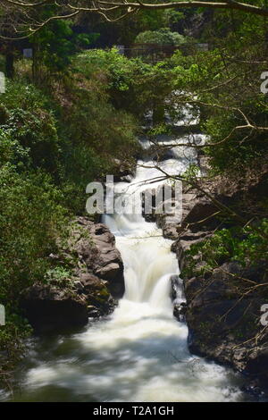 Kumily cascades sur le parcours vallonné de Kumily à Thekkady Banque D'Images