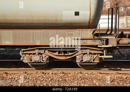 Wagon de train de marchandises Banque D'Images