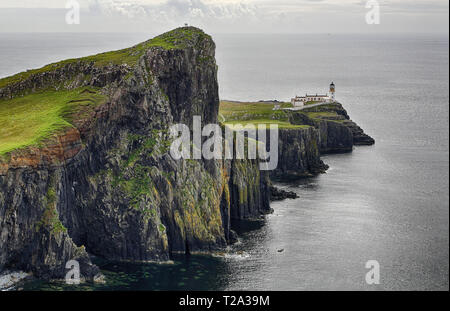 Phare de Neist Point (Île de Skye, Ecosse) Banque D'Images