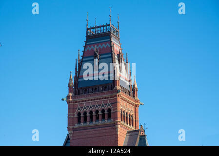 Boston, MS, USA, 9 décembre 2018-l'Université de Harvard a été financée en 1636 et le nom de son premier bienfaiteur John Harvard Banque D'Images