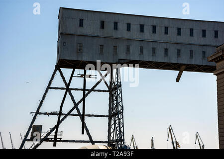 Anghel Saligny Silos, Constanta, Roumanie Port Maritime Banque D'Images