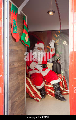 Vagues du Père Noël Banque D'Images