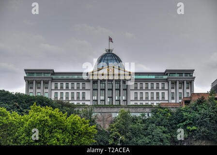 Palais présidentiel à Tbilissi, Géorgie. La résidence officielle du Président géorgien à Tbilissi. Banque D'Images