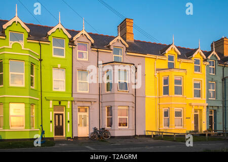 Borth,mer,plage,rural,maison de vacances,coast,village,côtières,resort,nord,de,Aberystwyth, Ceredigion,Ouest,mi,Pays de Galles, l'ouest du pays de Galles, Pays de Galles, Gallois, Banque D'Images