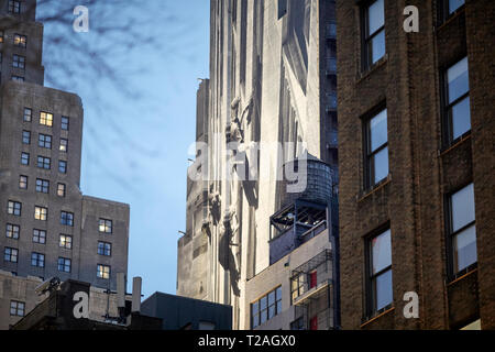 New York Times publicité peinte pour promouvoir leur archive USA Manhattan, New York Banque D'Images