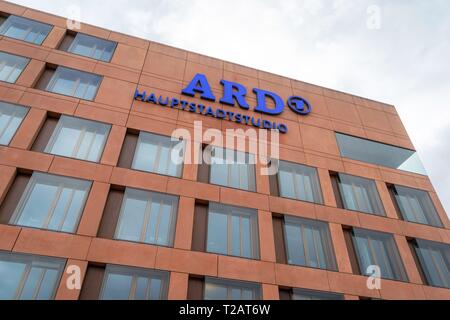 Allemagne : ARD Hauptstadtstudio (studio de radiodiffusion publique) dans Berlin Photo à partir du 18 mars 2019. Dans le monde d'utilisation | Banque D'Images