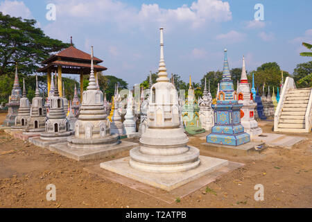 Cimetière chinois, Kanchanaburi, Thaïlande Banque D'Images