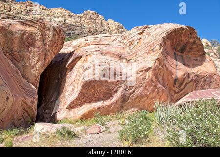 Sur la montagne dans le Red Rock Canyon Nature Conservancy Banque D'Images