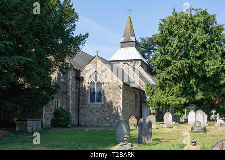 L'église paroissiale de St Laurence, Corbets Tey Road, Upminster, London Borough of Havering, Greater London, Angleterre, Royaume-Uni Banque D'Images