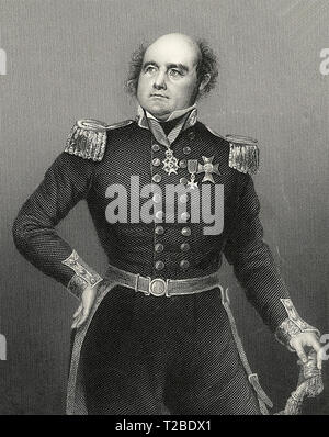 Sir John Franklin (1786-1847), anglais et capitaine de l'explorateur de l'Arctique. Banque D'Images
