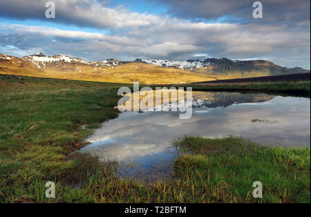 La montagne Nice Pays Islande Banque D'Images