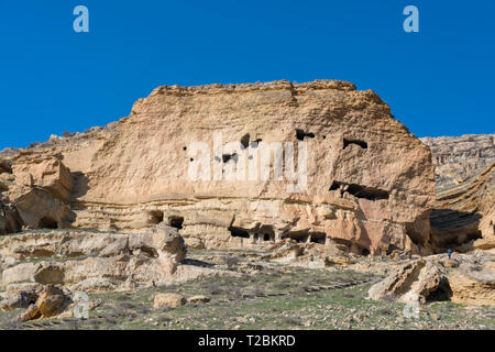 Grottes de Manazan, situé à l'intérieur des frontières de la province de Karaman Ville Taşkale,Turquie. Banque D'Images