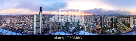 Toits de Frankfurt am Main, Allemagne Banque D'Images