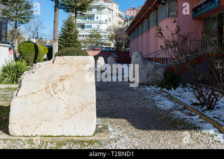 Mars 01,2019 KARAMAN TURQUIE.Museum de Karaman province.Certains sites anciens araound dans la fondation. Banque D'Images