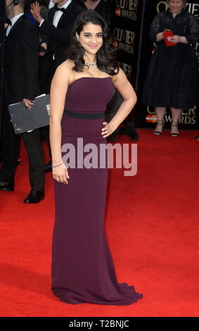 Apr 03, 2016 - Londres, Angleterre, Royaume-Uni - l'Olivier Awards 2016 au Royal Opera House, Covent Garden - La photo montre des arrivées : Natalie la Rosée Banque D'Images