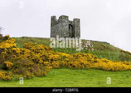Strangford, en Irlande du Nord. Audley's Castle au château de Ward, un célèbre lieu de tournage de fantaisie, les émissions de télévision Banque D'Images