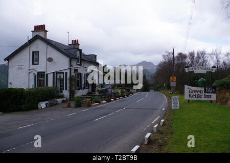 Le vert électrique Inn, B&B à Garelochhead, en Écosse. Banque D'Images