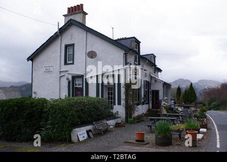 Le vert électrique Inn, B&B à Garelochhead, en Écosse. Banque D'Images