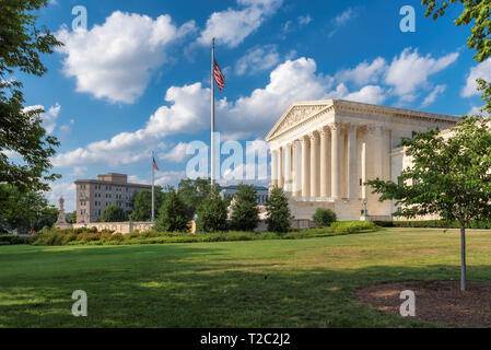 Bâtiment de la Cour suprême des Etats-Unis à Washington DC, USA. Banque D'Images