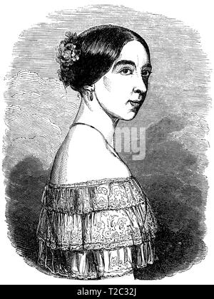 Pauline Viardot-García (1821-1910), mezzo-soprano, arabité, hija del ténor Manuel Garcia. Banque D'Images