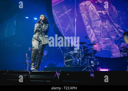 La Suisse, Zürich - 31 mars, 2019. Le chanteur et compositeur canadien Michel Cara effectue un concert live au Hallenstadion à Zurich. (Photo crédit : Gonzales Photo - Tilman Jentzsch). Gonzales : Crédit Photo/Alamy Live News Banque D'Images