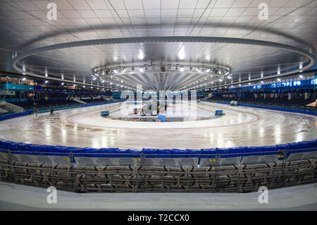 Heerenveen, aux Pays-Bas. Mar 31, 2019. HEERENVEEN, NLD 30 mars Patinoire Thialf Ice Speedway FIM pendant le Championnat du Monde de gladiateurs 5 Finale à Patinoire Thialf, Heerenveen le dimanche 31 mars 2019. (Crédit : Ian Charles | MI News) Credit : MI News & Sport /Alamy Live News Banque D'Images