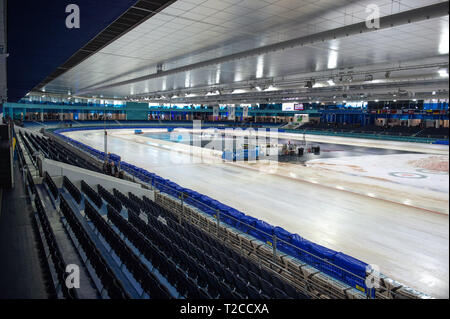 Heerenveen, aux Pays-Bas. Mar 31, 2019. HEERENVEEN, NLD 30 mars Patinoire Thialf Ice Speedway FIM pendant le Championnat du Monde de gladiateurs 5 Finale à Patinoire Thialf, Heerenveen le dimanche 31 mars 2019. (Crédit : Ian Charles | MI News) Credit : MI News & Sport /Alamy Live News Banque D'Images