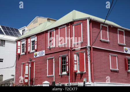 Commerces à Saint John's, capitale d'Antigua-et-Barbuda Banque D'Images